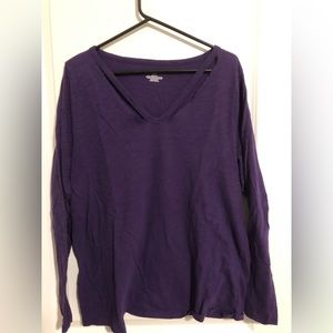 Lane Bryant Long Sleeve open V-Neck. Size 14/16.